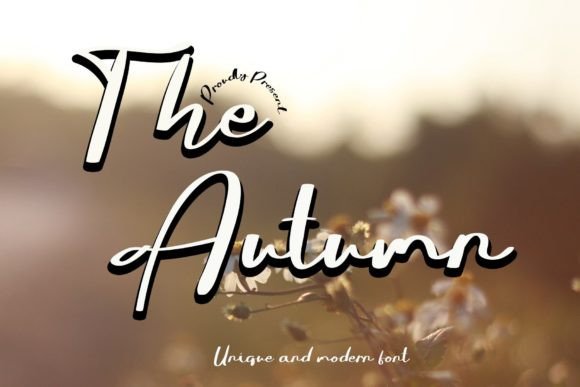 The Autumn Font Poster 1