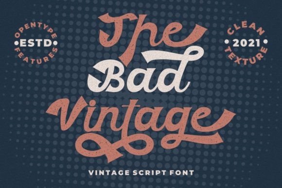 The Bad Vintage Font Poster 1