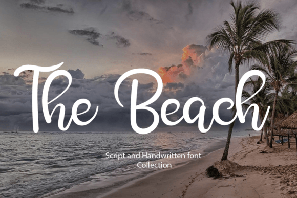 The Beach Font Poster 1