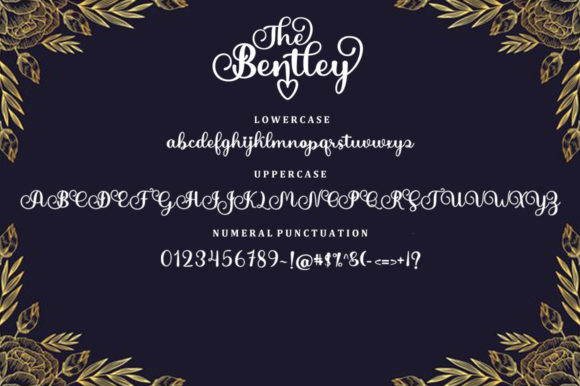 The Bentley Font Poster 5