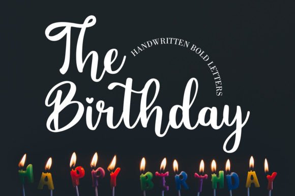 The Birthday Font Poster 1