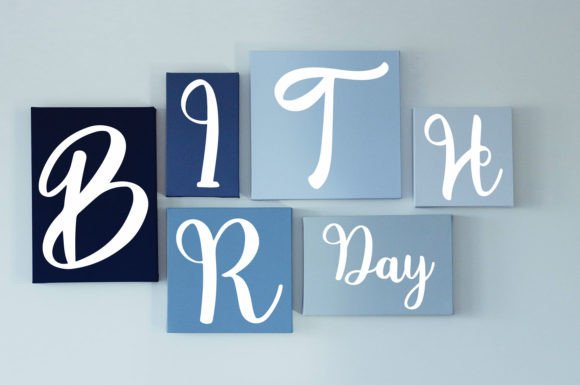 The Birthday Font Poster 2