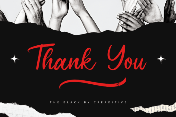 The Black Font Poster 9