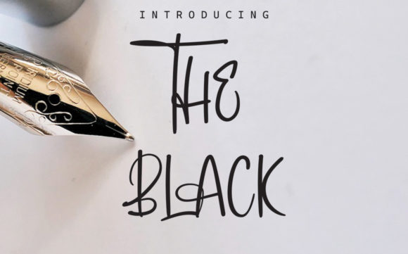 The Black Font Poster 1