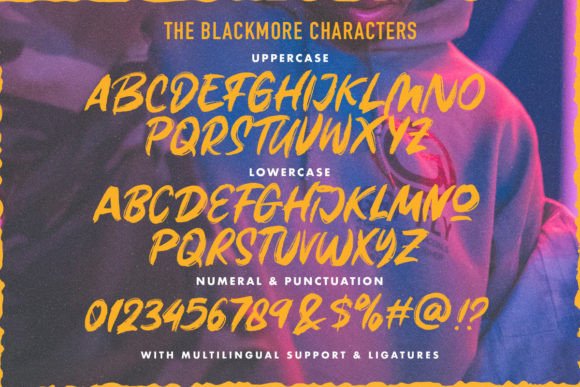 The Blackmore Font Poster 8