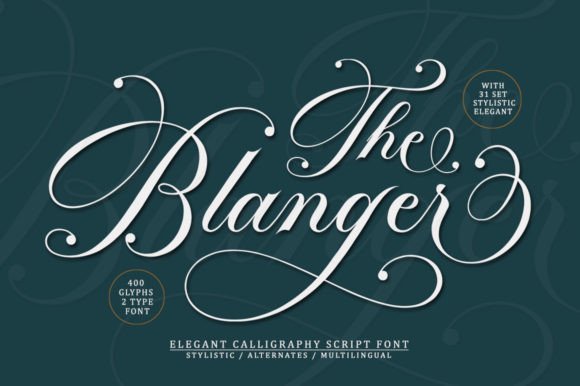 The Blanger Font Poster 1