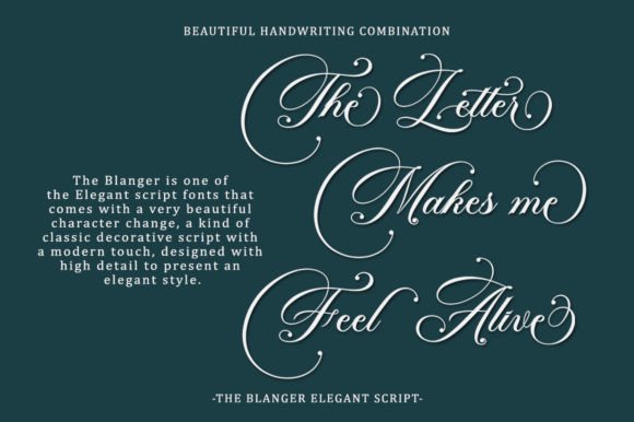 The Blanger Font Poster 3