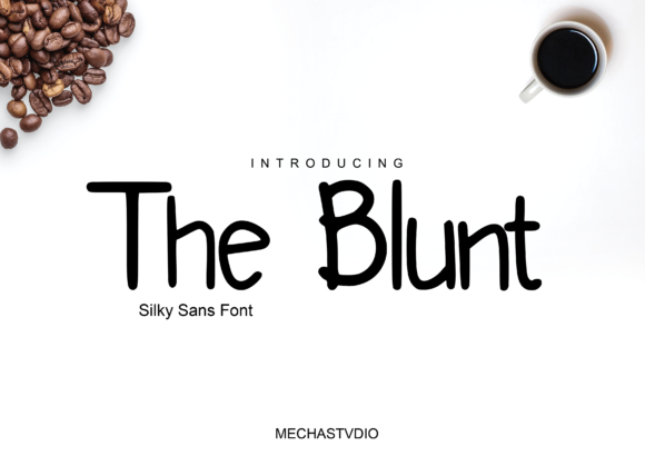 The Blunt Font Poster 1