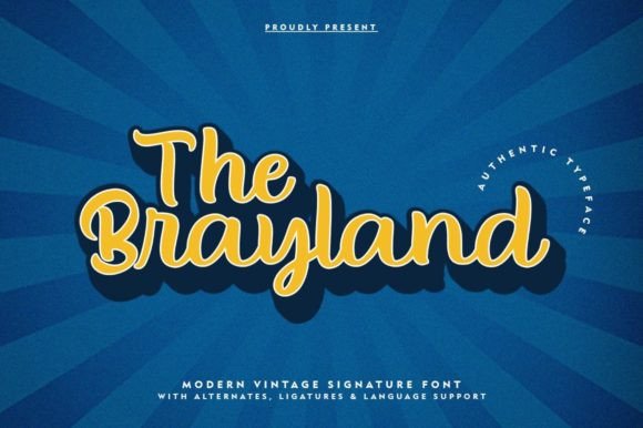 The Brayland Font Poster 1