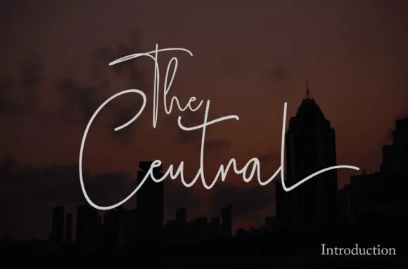 The Central Font Poster 1
