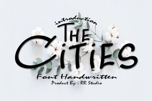 The Cities Font Poster 1