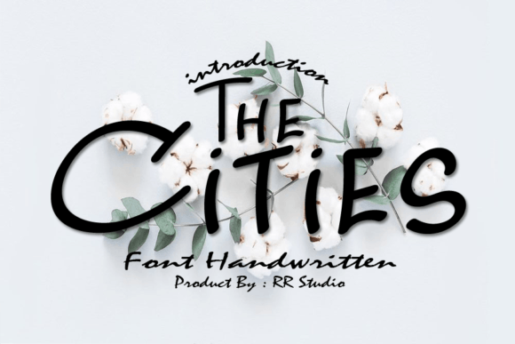 The Cities Font The Cities Font Poster 1