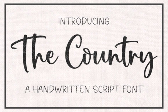 The Country Font Poster 1