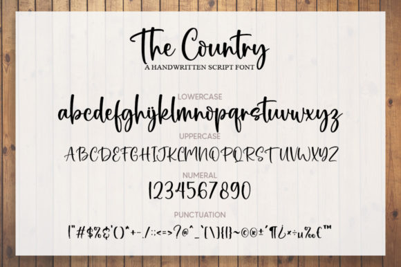 The Country Font Poster 6