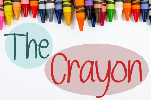 The Crayon Font Poster 1