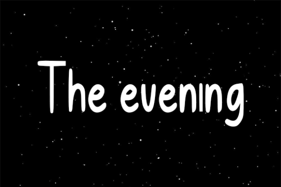 The Evening Font