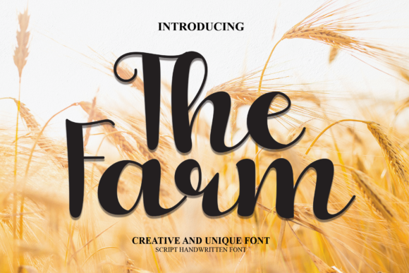 The Farm Font Poster 1