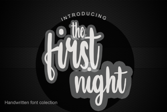 The First Night Font Poster 1