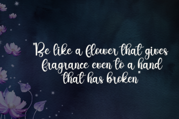 The Flowers Font Poster 3