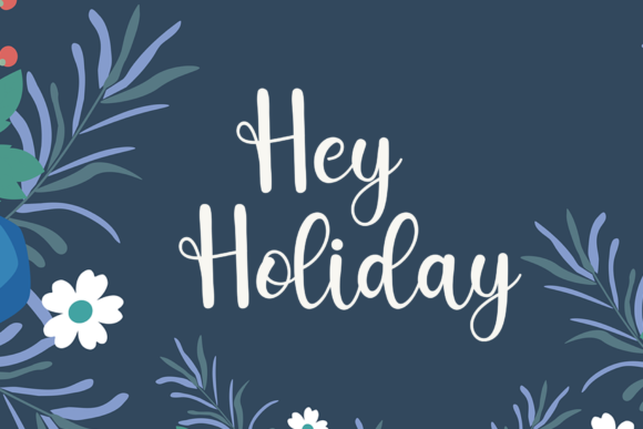The Flowers Font Poster 4