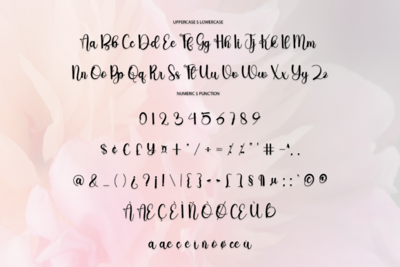 The Flowers Font Poster 5