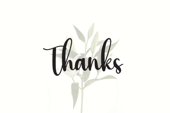 The Flowers Font Poster 8