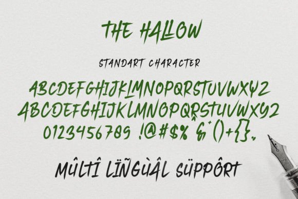 The Hallow Font Poster 3