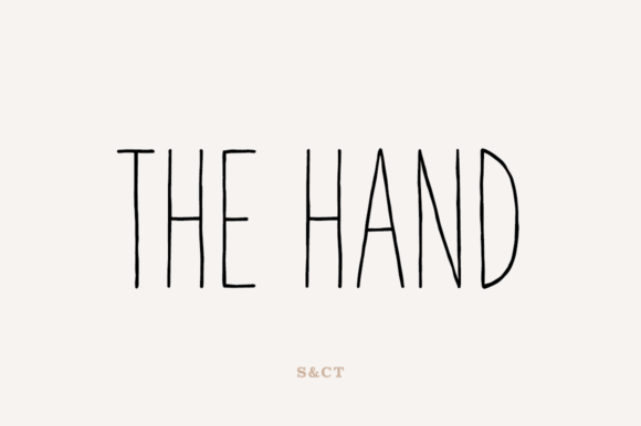 The Hand Font Poster 1