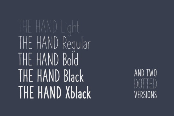 The Hand Font Poster 2