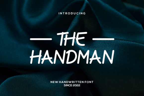 The Handman Font Font Poster 1