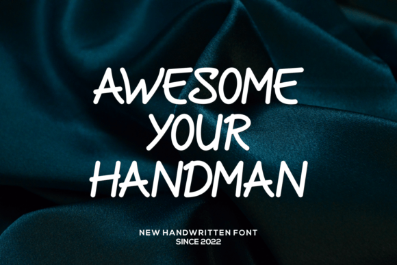 The Handman Font Font Poster 2