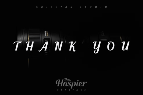 The Haspier Font Poster 9