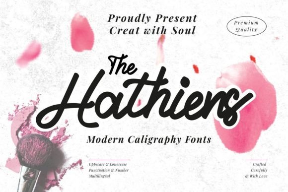 The Hathiens Font Poster 1
