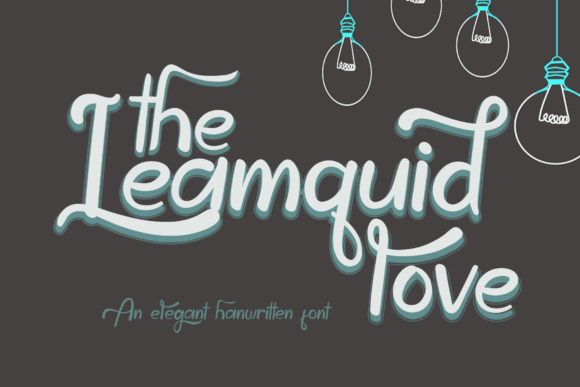 The Leamquid Love Font Poster 1