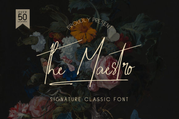 The Maestro Font Poster 1