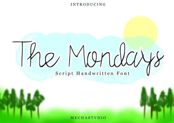 The Mondays Font The Mondays Font Poster 1