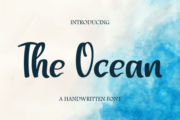 The Ocean Font Poster 1