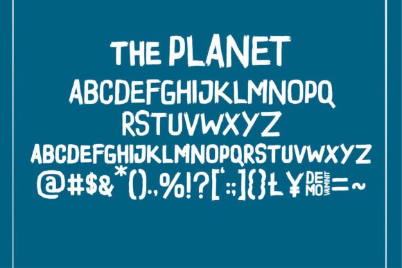 The Planet Font Poster 4