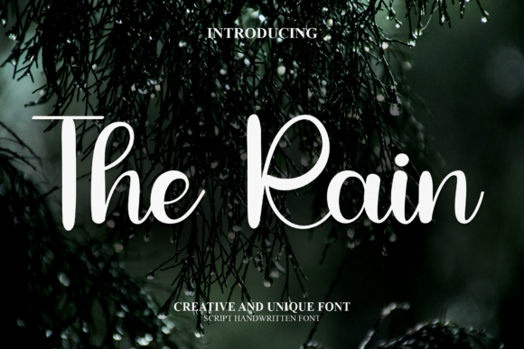 The Rain Font Poster 1