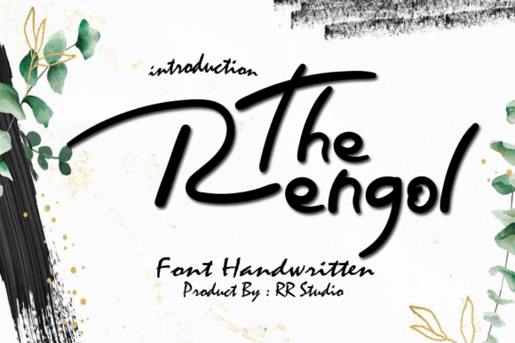 The Rengol Font Poster 1