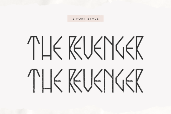 The Revenger Font Poster 2