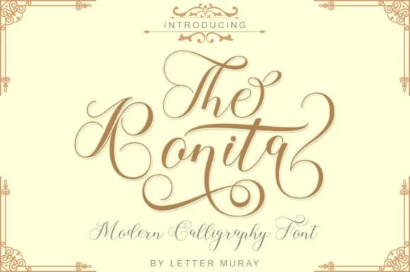 The Ronita Font The Ronita Font Poster 1