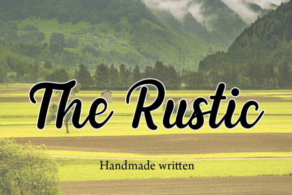 The Rustic Font The Rustic Font Poster 1