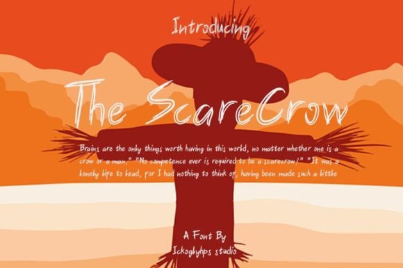 The Scarecrow Font Poster 1
