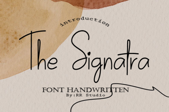 The Signatra Font Poster 1