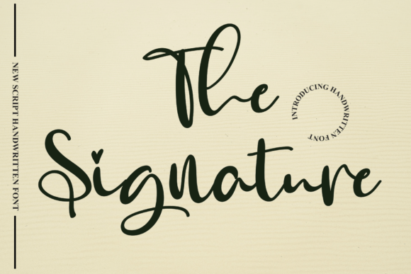 The Signature Font