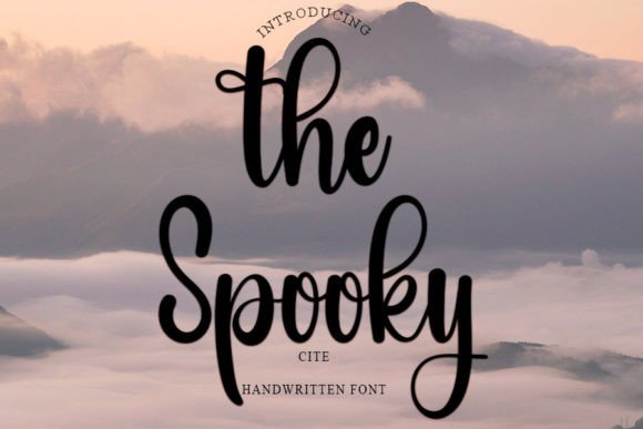 The Spooky Font Poster 1