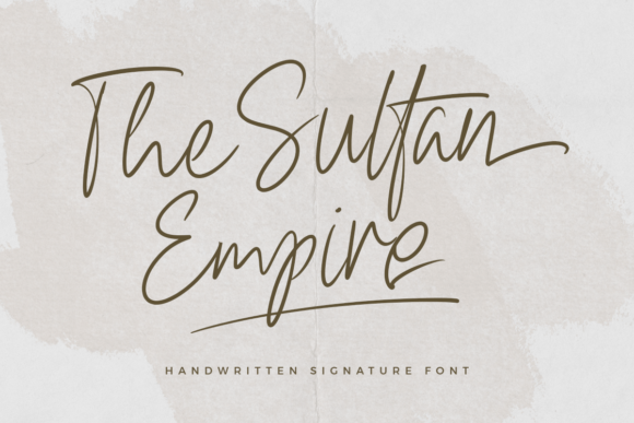 The Sultan Empire Signature Font