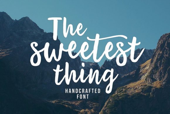The Sweetest Thing Font Poster 1
