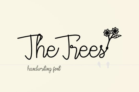 The Trees Font Poster 1